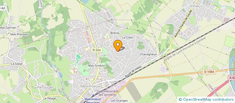 localisation de l'entreprise BOBRICK à MEXIMIEUX