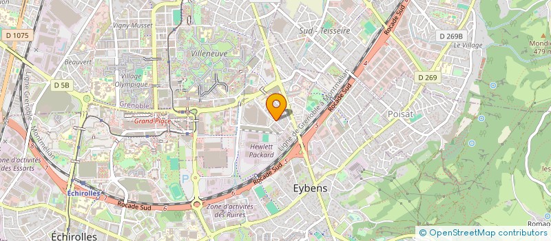 localisation de l'entreprise BOBSLEIGH LUGE SKELETON GRENOBLE METROPOLE 38  EYBENS