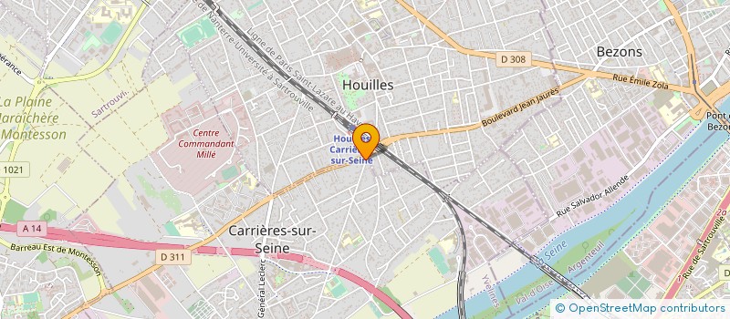 localisation de l'entreprise BOBUS FRERES THERMOFORMAGE à CARRIERES-SUR-SEINE
