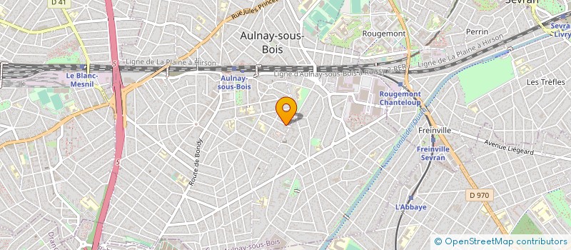 localisation de l'entreprise BOC COUVERTURE à AULNAY-SOUS-BOIS