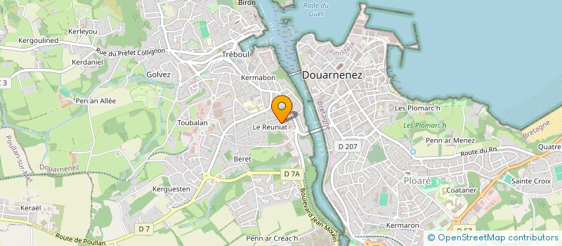 localisation de l'entreprise BOC'HALLES DZ à DOUARNENEZ