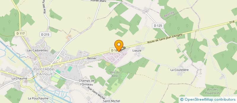 localisation de l'entreprise BOC17 BRASSERIE ORIGINALE CHARENTAISE  PONT L'ABBE D'ARNOULT