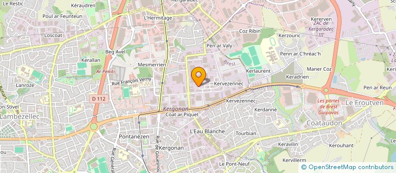 localisation de l'entreprise BOCA.C.A.  BREST