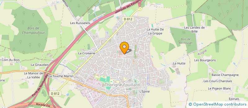 localisation de l'entreprise BOCA-NOT  THORIGNE-FOUILLARD