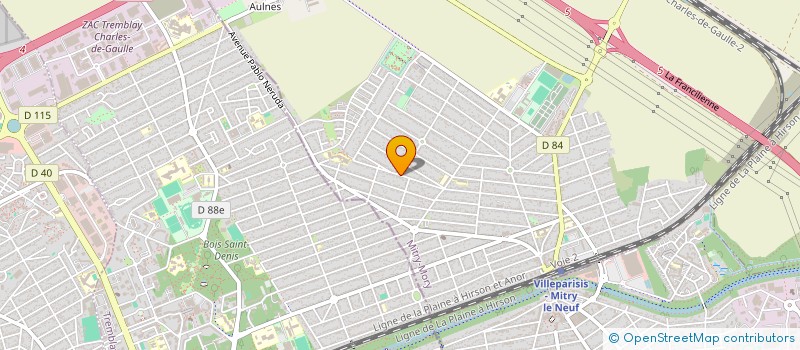 localisation de l'entreprise BOCA SENIORS FC BRASILEIRO  MITRY-MORY