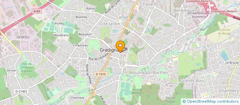 localisation de l'entreprise BOCA VISION à GRADIGNAN