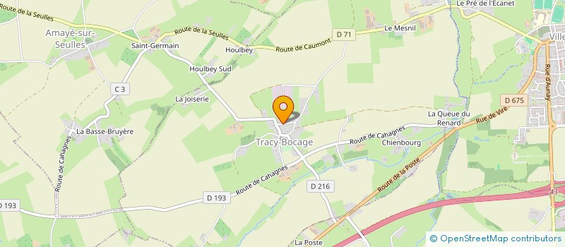 localisation de l'entreprise BOCAGE ENERGIES  TRACY-BOCAGE