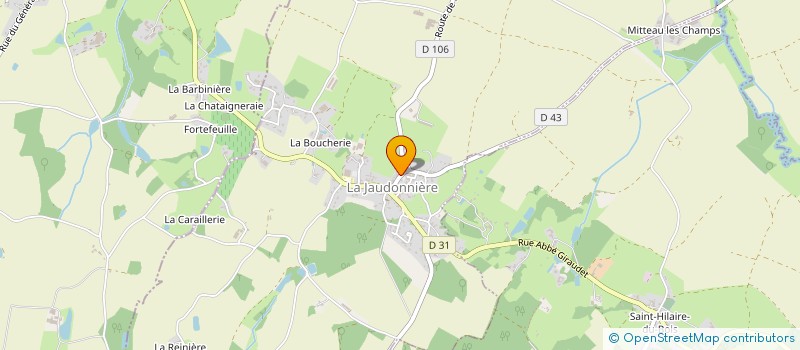 localisation de l'entreprise BOCAGE ET PAYSAGES  LA JAUDONNIERE