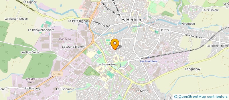 localisation de l'entreprise BOCAINFO à LES HERBIERS