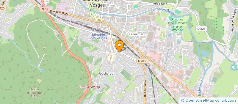 localisation de l'entreprise BOCAL ET BRICOLE à SAINT-DIE-DES-VOSGES