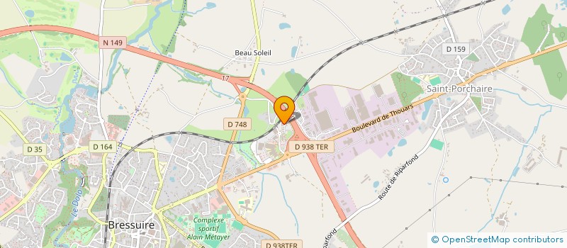 localisation de l'entreprise BOCATEL à BRESSUIRE