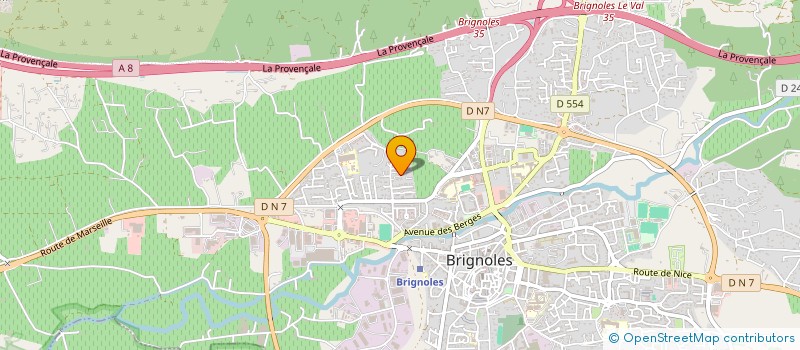 localisation de l'entreprise BOCAUX D'AQUI  BRIGNOLES