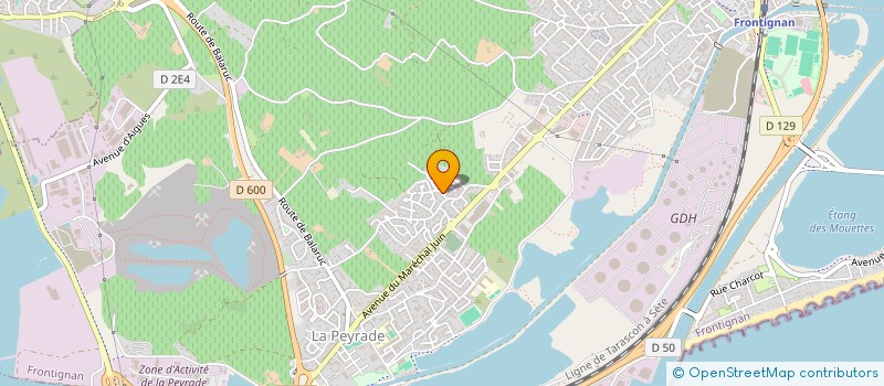 localisation de l'entreprise BOCCA CHICA  FRONTIGNAN