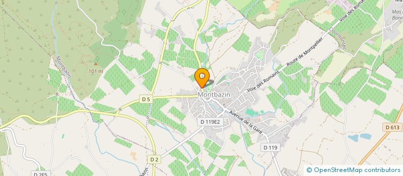 localisation de l'entreprise BOCCA COUVERTURE  MONTBAZIN