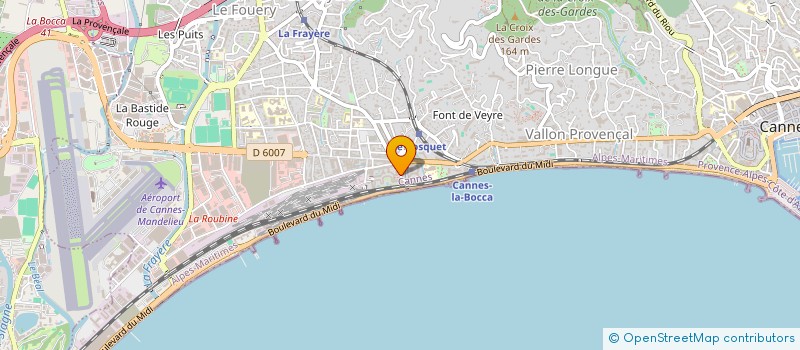 localisation de l'entreprise BOCCA DEGA à CANNES
