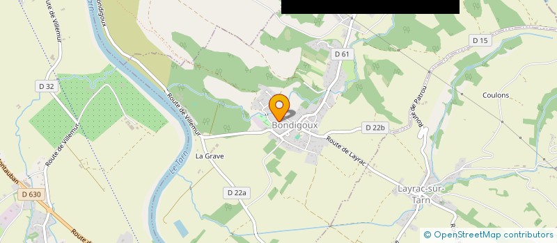 localisation de l'entreprise BOCELLI PEINTURE RENOVATION  BONDIGOUX