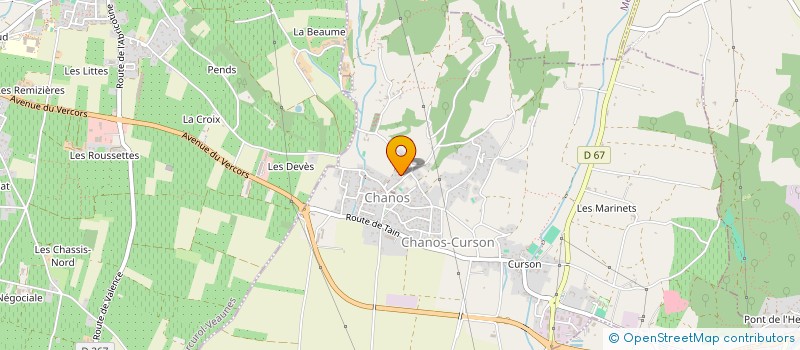 localisation de l'entreprise BOCELOR  CHANOS-CURSON