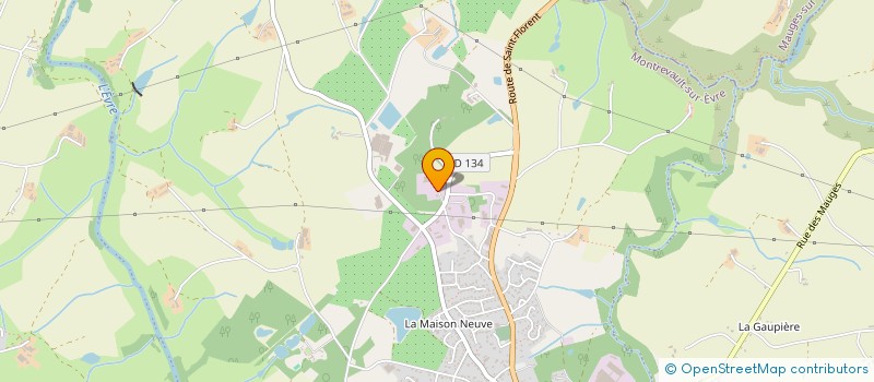 localisation de l'entreprise BOCERA SERVICES à MONTREVAULT-SUR-EVRE
