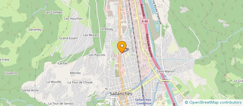 localisation de l'entreprise BOCH CHAUFFAGE ET SANITAIRE à SALLANCHES