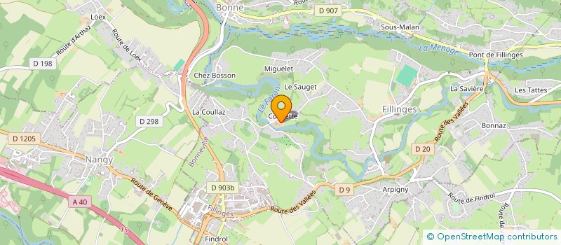 localisation de l'entreprise BOCHATON ENERGIE ENVIRONNEMENT  FILLINGES