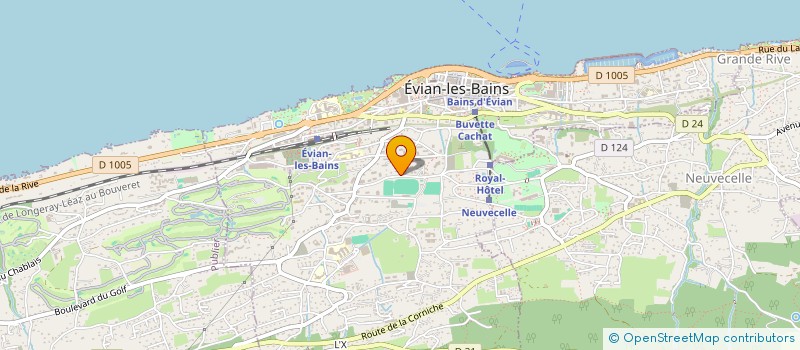 localisation de l'entreprise BOCHATON FRERES à EVIAN-LES-BAINS