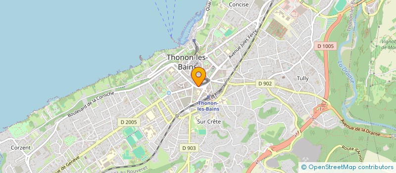 localisation de l'entreprise BOCHATON IMMOBILIER à THONON-LES-BAINS