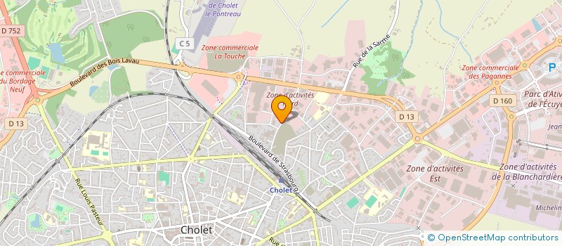 localisation de l'entreprise BOCHEREAU à CHOLET