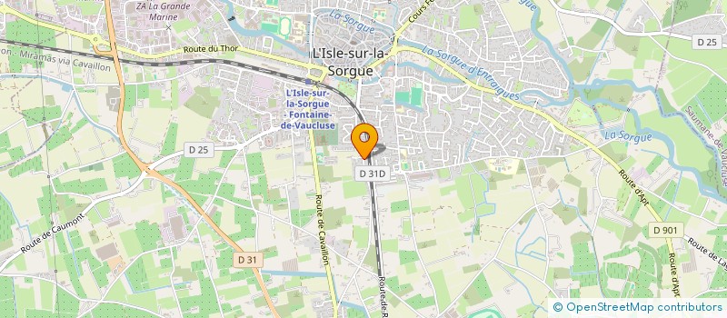 localisation de l'entreprise BOCHET  L'ISLE-SUR-LA-SORGUE