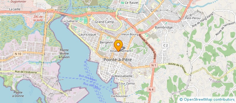 localisation de l'entreprise BOCLAVA  POINTE A PITRE