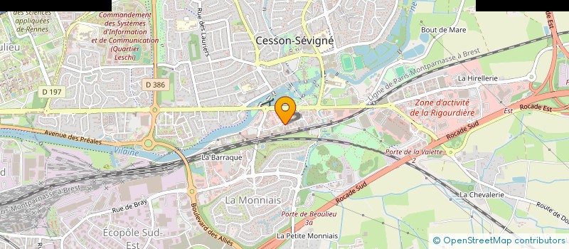 localisation de l'entreprise BOCLINVEST à CESSON-SEVIGNE
