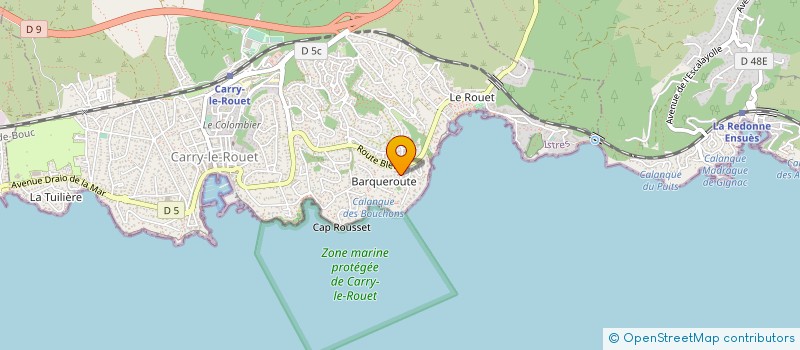 localisation de l'entreprise BOCOUMJOUR VIA DEL MARE à CARRY-LE-ROUET