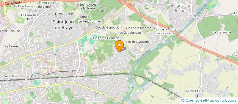 localisation de l'entreprise BOCQUET à SAINT-JEAN-DE-BRAYE