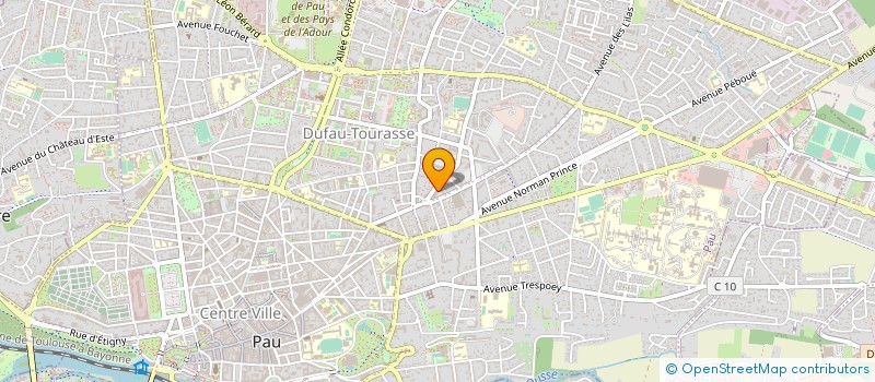 localisation de l'entreprise BOCQUET DUBOUREAU ET TEISSIE à PAU
