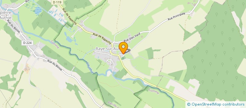 localisation de l'entreprise BOCQUET FRERES  RAYE-SUR-AUTHIE