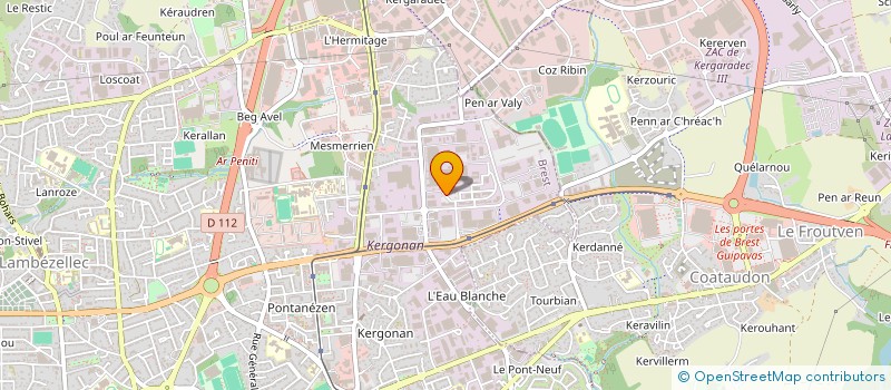 localisation de l'entreprise BOCU  BREST