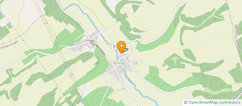 localisation de l'entreprise BOD'IMO  AVIREY-LINGEY