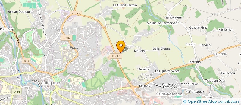 localisation de l'entreprise BODADEG AR SONERION 22 à SAINT-AGATHON