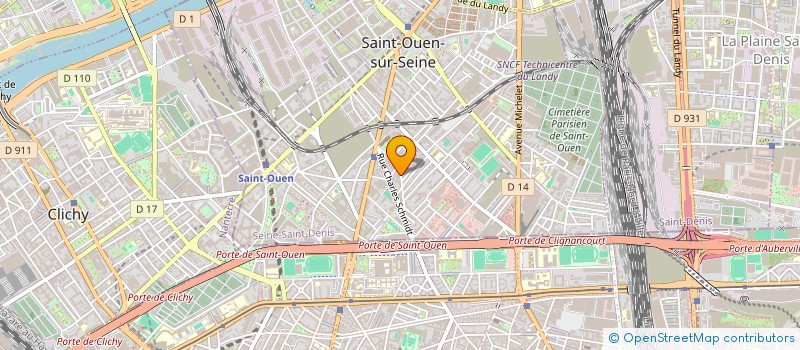 localisation de l'entreprise BODAMYA à SAINT-OUEN-SUR-SEINE