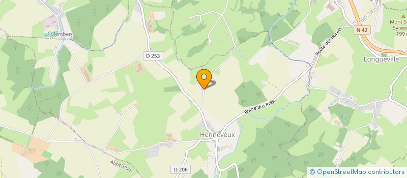 localisation de l'entreprise BODARD à HENNEVEUX
