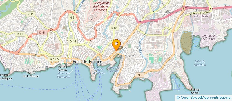localisation de l'entreprise BODARD SERVICE PLUS à FORT-DE-FRANCE
