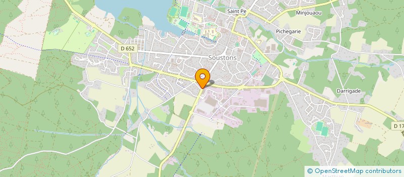 localisation de l'entreprise BODART à SOUSTONS