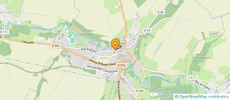 localisation de l'entreprise BODART-BATAILLE  FREVENT