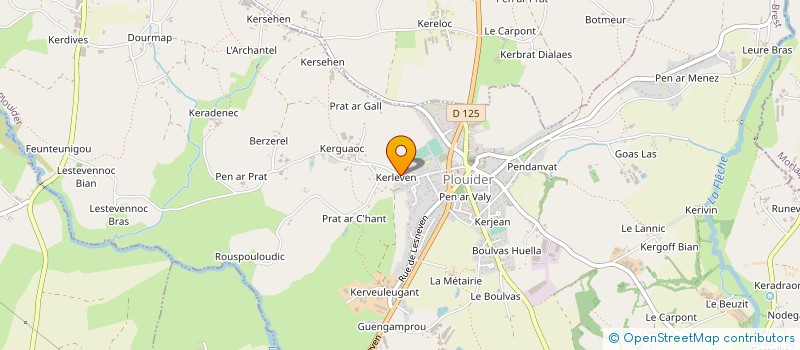 localisation de l'entreprise BODART CARON  PLOUIDER