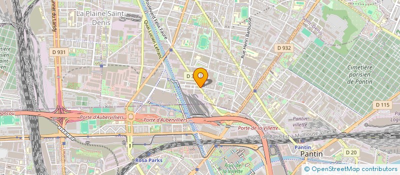 localisation de l'entreprise BODECO à AUBERVILLIERS