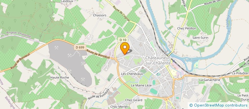 localisation de l'entreprise BODEFAN  CHATEAUNEUF-SUR-CHARENTE