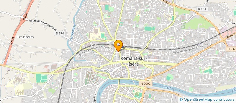 localisation de l'entreprise BODEGA à ROMANS-SUR-ISERE