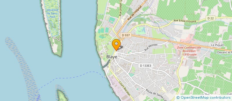 localisation de l'entreprise BODEGA LE VAUBAN à BLAYE