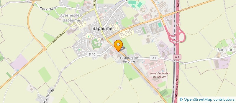 localisation de l'entreprise BODELOT MAUDENS  BAPAUME