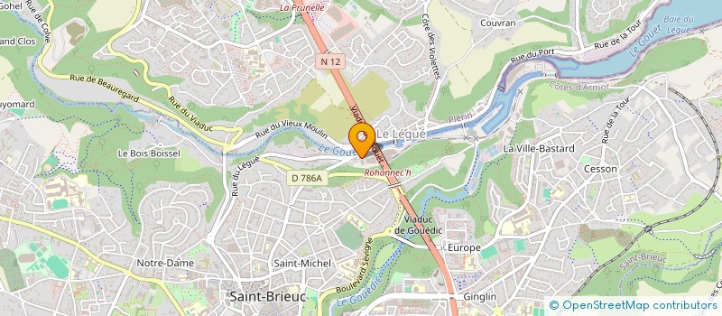 localisation de l'entreprise BODEMER AUTO à SAINT-BRIEUC