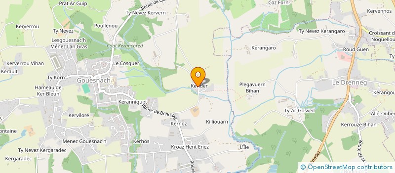 localisation de l'entreprise BODENAN ELAGAGE  GOUESNACH